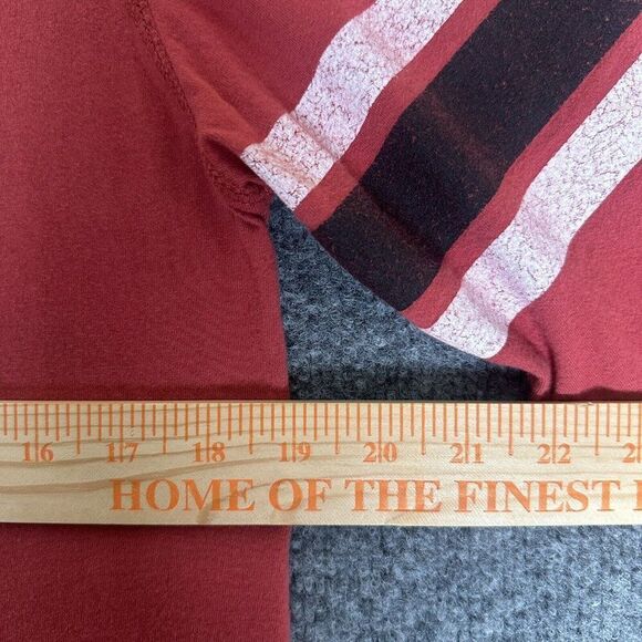 Arizona Cardinals Shirt Mens Medium Red NFL Football Long Sleeve Majestic Adult - Picture 6 of 7